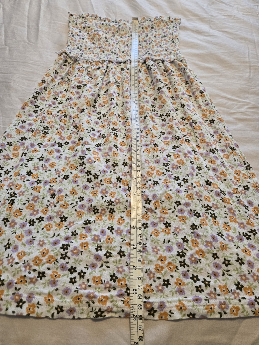 La Vie En Rose Smocked Strapless Floral Dress - Picture 12 of 12